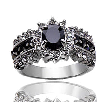 Load image into Gallery viewer, Princess-Cut Oval Zirconia Halo
