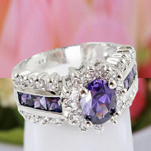 Load image into Gallery viewer, Princess-Cut Oval Zirconia Halo
