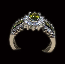 Load image into Gallery viewer, Princess-Cut Oval Zirconia Halo
