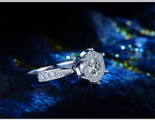 Load image into Gallery viewer, Diamond-Flash Solitaire Channel-Set Ring
