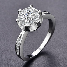 Load image into Gallery viewer, Diamond-Flash Solitaire Channel-Set Ring
